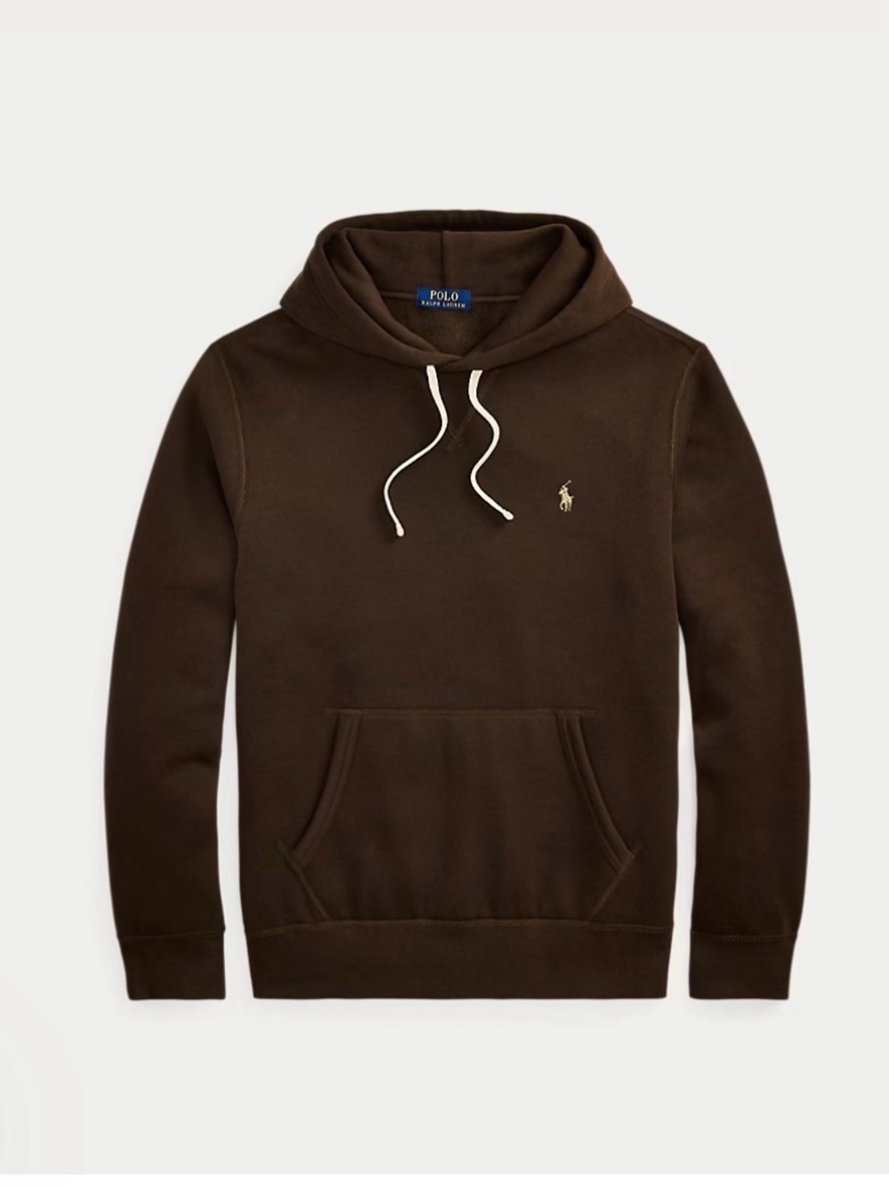 Ralph Lauren Brown Hoodie with Blue & Yellow Label